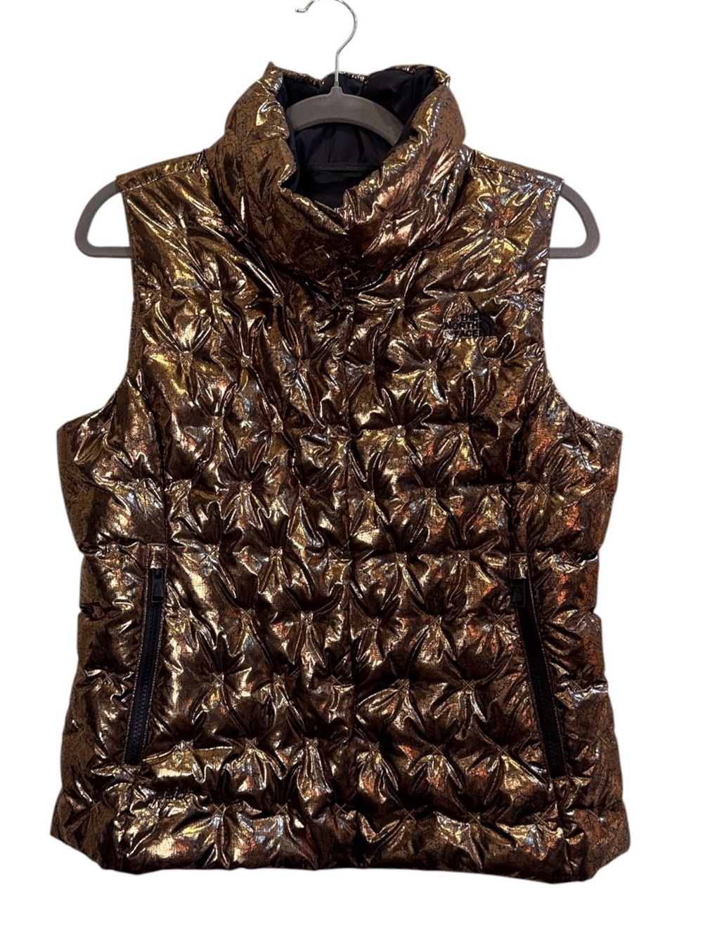 The North Face Holladown 550 Bronze Down Quilted Puffer Gorpcore Vest Sz M